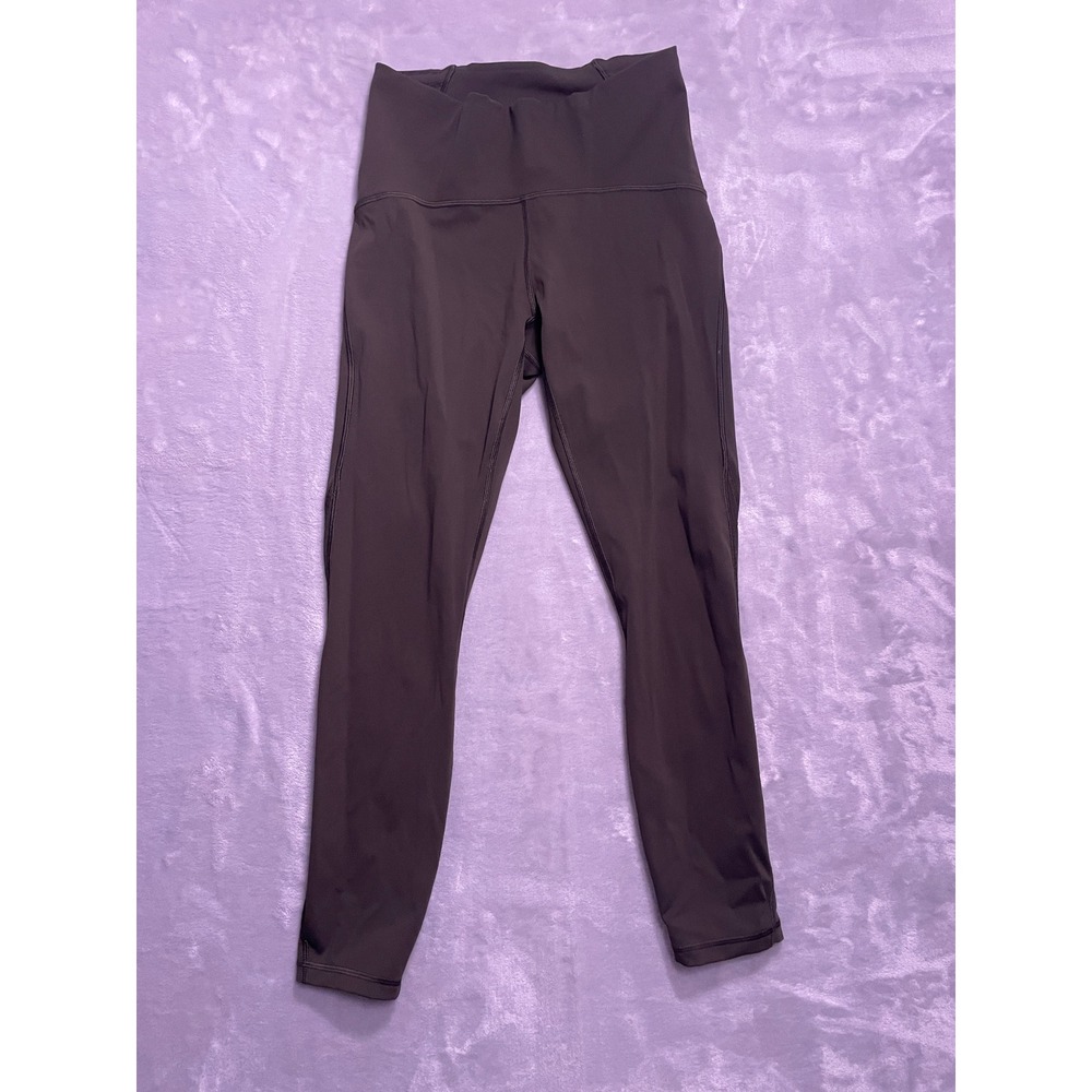 Lululemon Mesh Panel High Rise Leggings Size 6 Gray Yoga